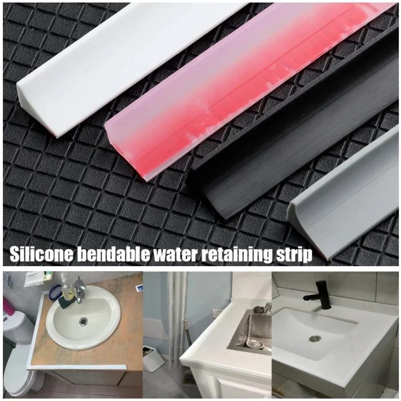 Bande Anti-éclaboussures Flexible Pour Salle De Bain & Cuisine - Joint étanche TPE, 2 M - Garde L’eau Où Il Faut