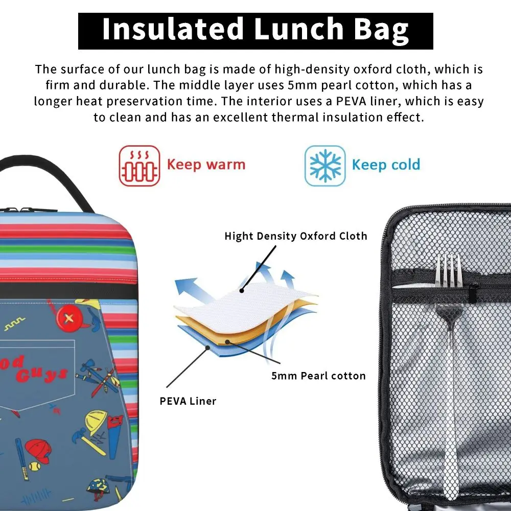 Gute Jungs Kinder puppe chucky isolierte Lunch pakete Lebensmittel beutel tragbare Kühler thermische Lunchbox für Schul büro – Detail 31