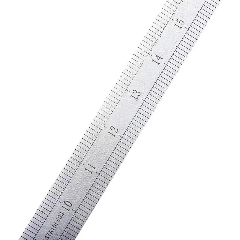 20-Inch Dual-Scale Stainless Steel Ruler Durable Thickened Quenched Steel with Random Lanyard Style Drawing & Measuring stainless steel ruler ruler set drawing ruler metal ruler straight ruler