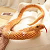 1pc 200cm Giant Snakes Plush Toy Simulation Long Golden Python Stuffed Snake Plushie Pillow Children Boys Gift Home Decoration 6