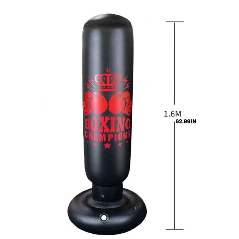 1PC Fitness Inflatable Punching Bag Stress Punch Tower Fight Exercise Speed Stand Boxing Bag