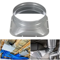 4-10inch Metal Pipe Flange Seat Tube Air Ventilation Hose Connector Kitchen Bathroom Exhaust Duct Fresh Air System Vent Hardware