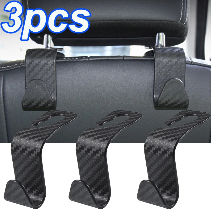 

3 шт., универсальные крючки для подголовника автомобильного сиденья