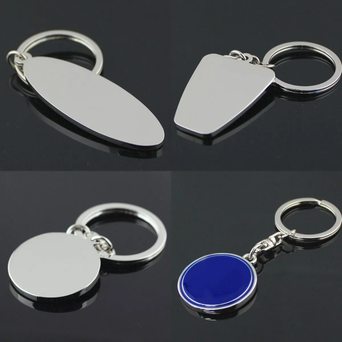 3D Metal Car Keychain Keyring Keyfob Key Chain Ring Fob CNYOWO