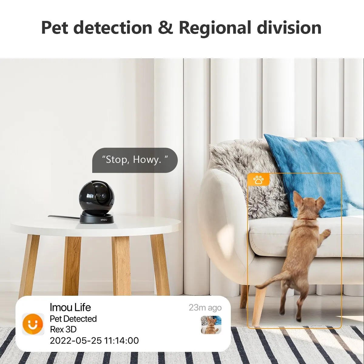 IMOU Rex 3D 5MP/3MP Indoor Wifi PTZ telecamera di sicurezza rilevamento di animali domestici umani AI monitoraggio intelligente conversazione bidirezionale visione notturna Baby Monitor