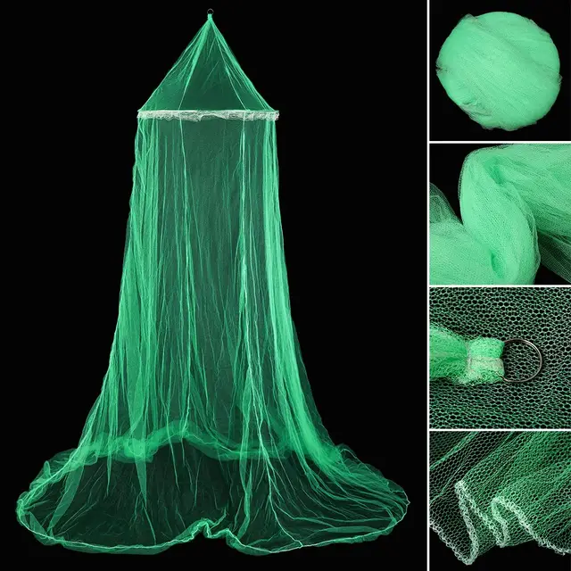 Canopy Encryption Dome Fly Insect Mesh Princess Mosquito Net Repellent Protection Single Entry Bed Decoration 2