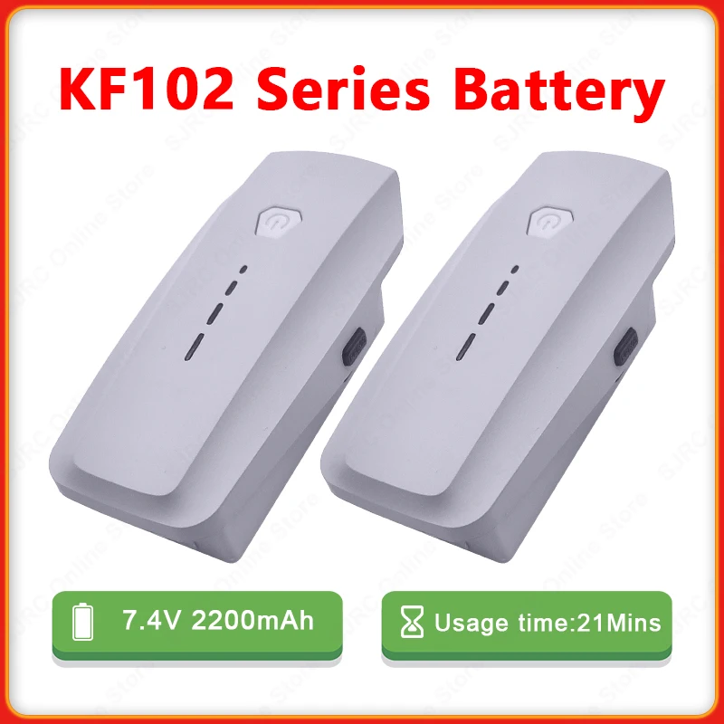 SJRC KF102 Max Drone Battery 7.4V 2200 mAh Oriiginal KF102 4K Camera  GPS Dron Accessories Maximum Flight Time 22 Minutes