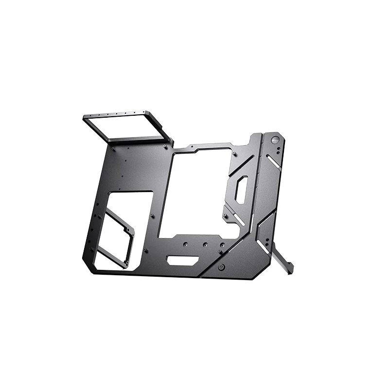 bykski quadro aberto chassis distro placa de refrigeração água computador caso chassi