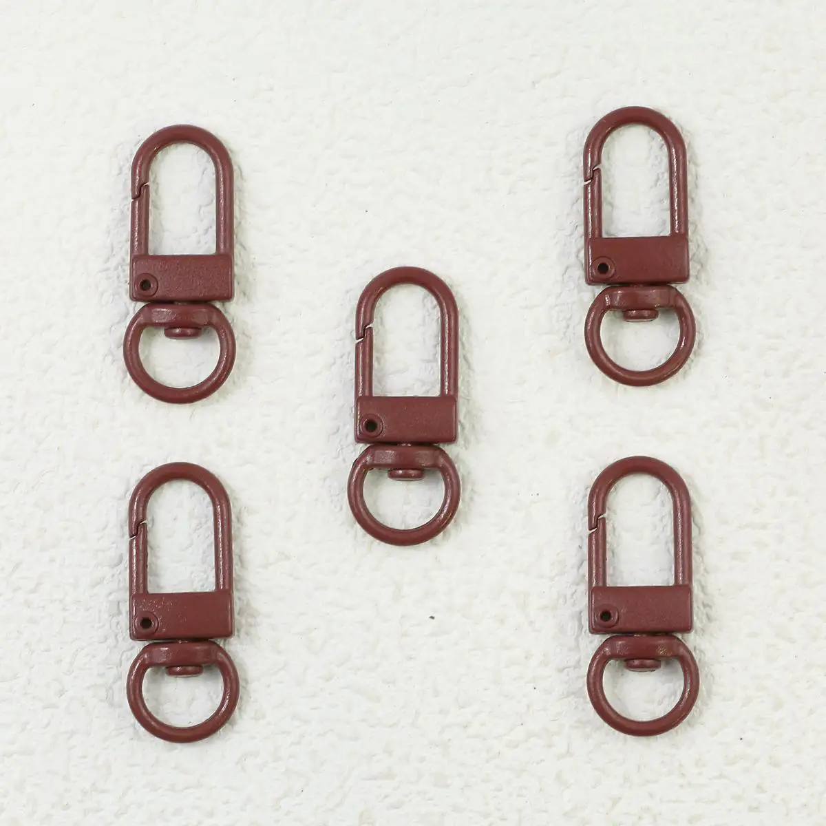 Colorful Macaron Keychain Clasps – Set of 10 for DIY Jewelry Accessories