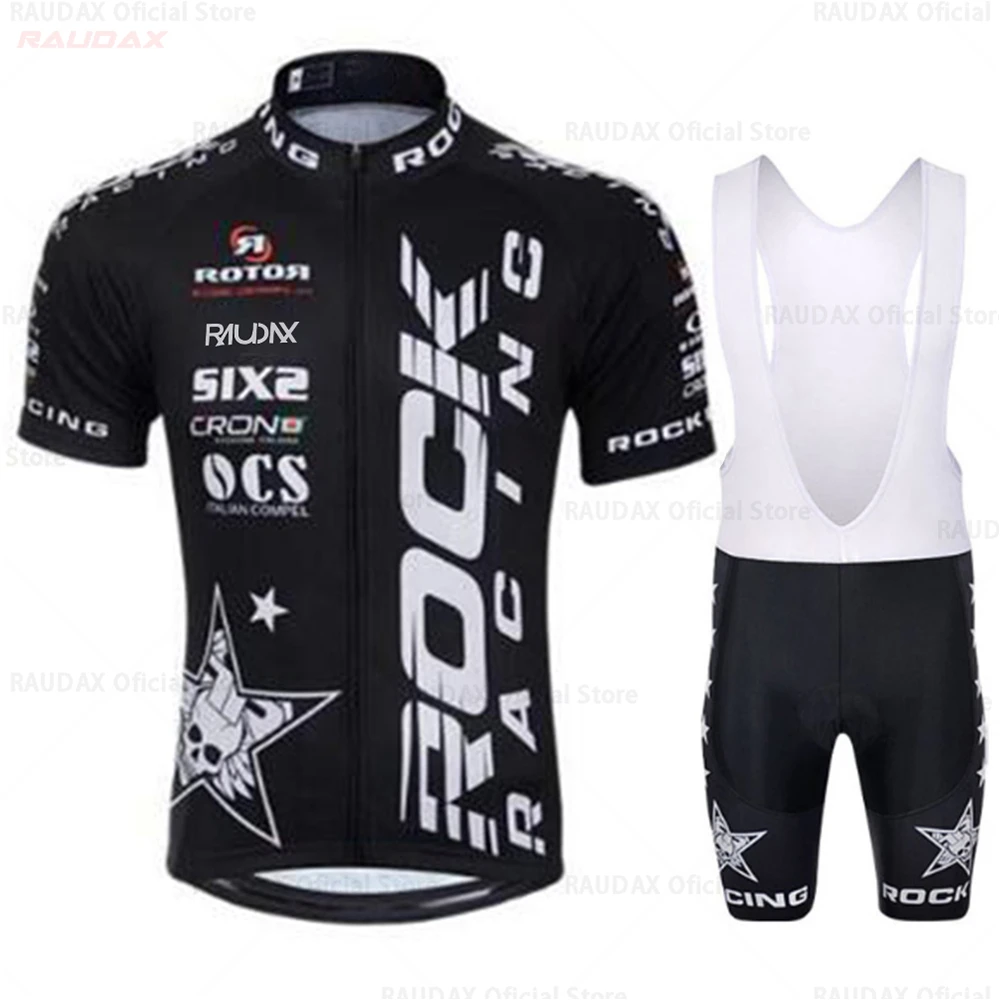 Breathable Short Sleeve Cycling Clothing for Men, Rock Racing Sports Team, Training Jersey, Ciclismo, Verano Jerseys, 2024 2