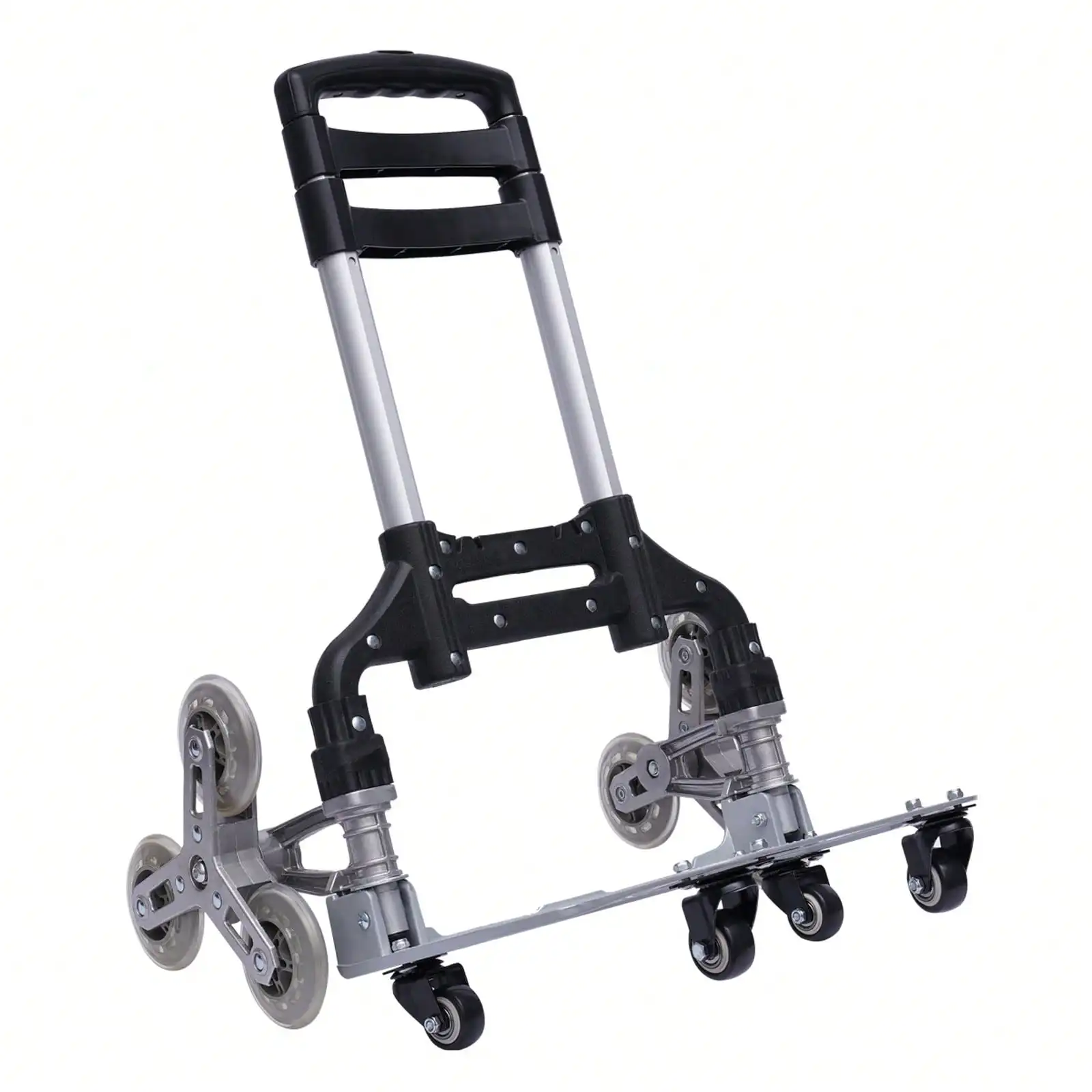 Klappbarer Treppensteigerwagen, Transportwagen aus Aluminium, dreifach höhenverstellbarer Transportwagen mit abnehmbarer wasserdichter Tasche – Detail 7