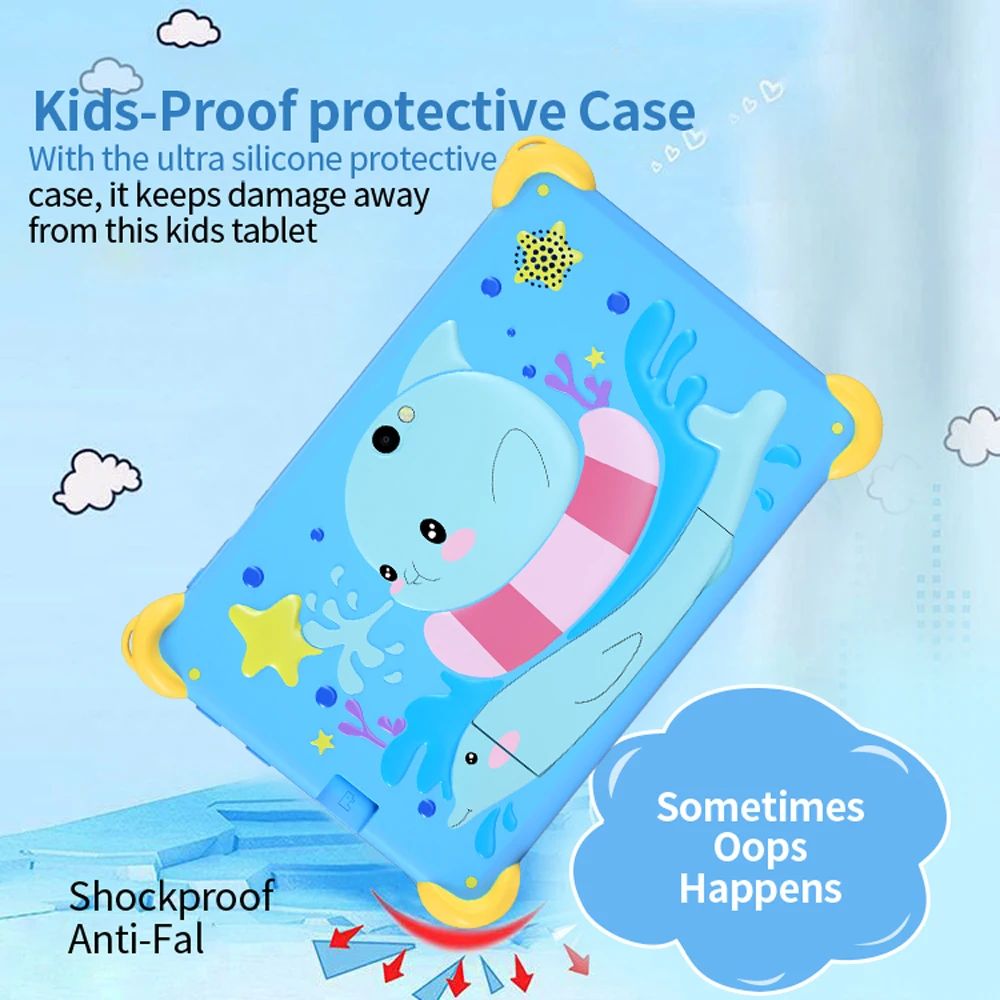 2025 New BDF 7 Inch Android 13 Kids Tablet Google Play 64GB ROM Dual Cameras Bluetooth 5G WiFi Tablets Children's Gifts 2