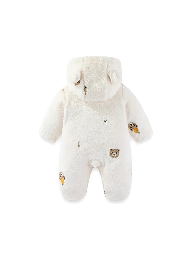 Cotton Padded Newborn Toddler Hoodie Footies Warm Jumpsuits