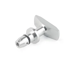 Billet Aluminum Car Oil Dipstick Pull Handle - Premium Engine Oil Pullhandle Accessory (Silver)