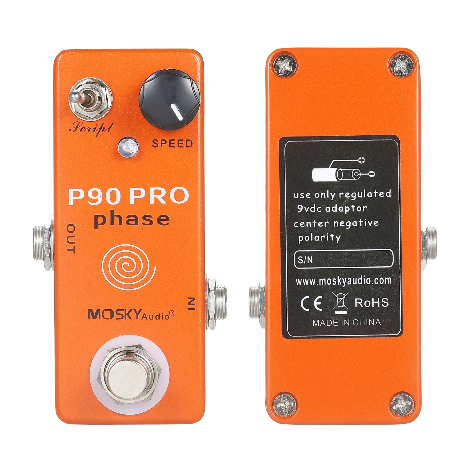 MOSKYaudio P90 PRO PHASE Phaser Pedal Guitar Effects Single Mini Vintage Phaser Pedal Effect Pedal