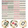 Portable Chinese Traditional Travel Travel Set Game Set Chinese Mah Mini Jongg Portable Tiles Sets Travel Jong Majiang Kit 2