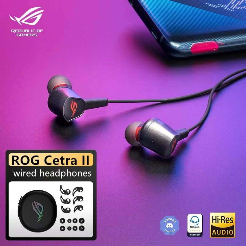 Asus Rog Cetra II Core Wired Rgb Light Interface In Ear