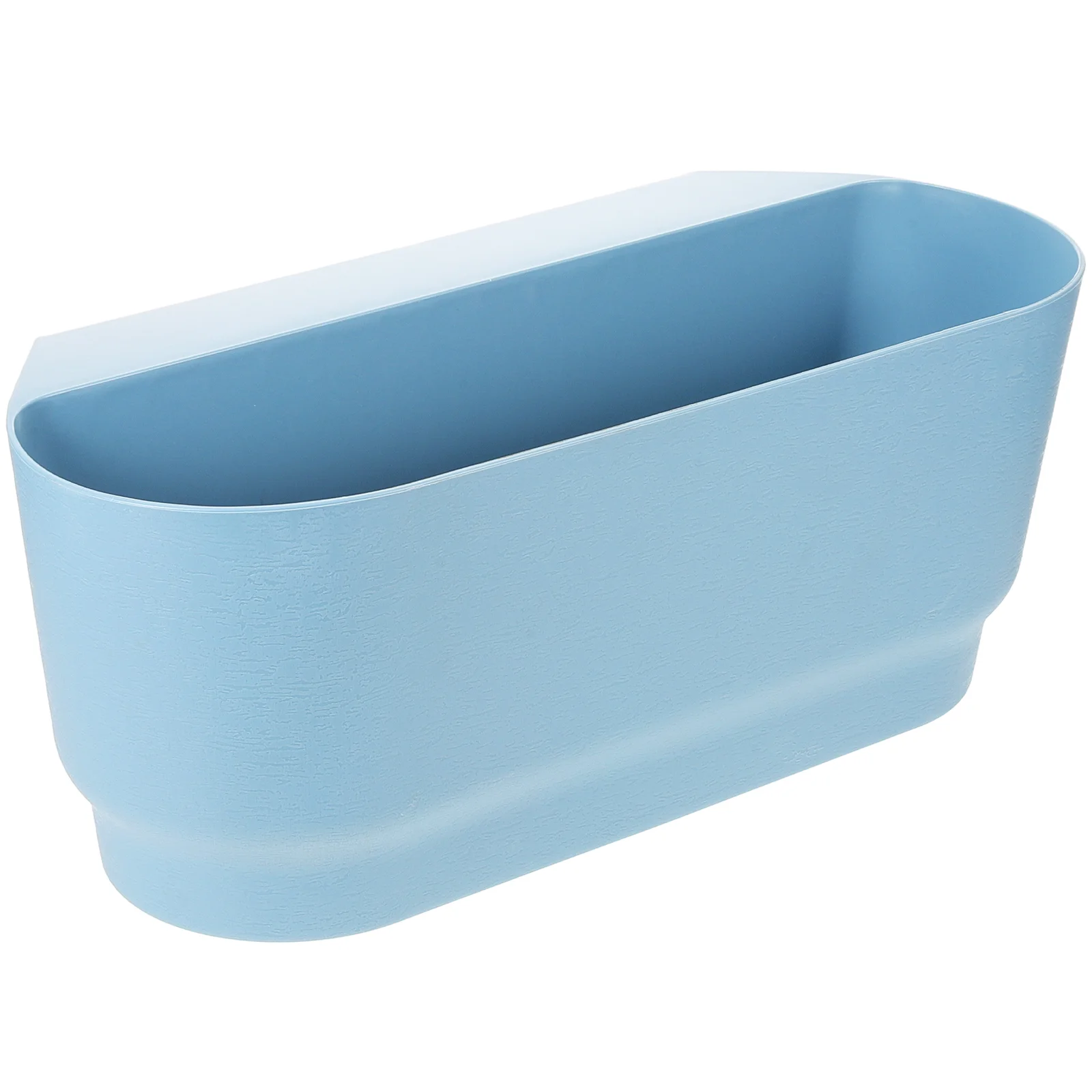 플라스틱 거치대 화분, 발코니 화분, 다육 식물 심기, 물 저장, 대형 블루 장식, 야외 난간 화분 