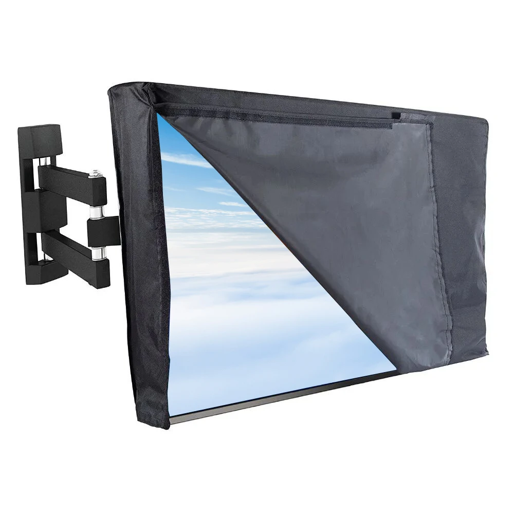 Outdoor TV Cover WITH FRONT FLAP and Bottom Cover The BEST Weatherproof Dustproof Material Protect LCD Television Patio TV