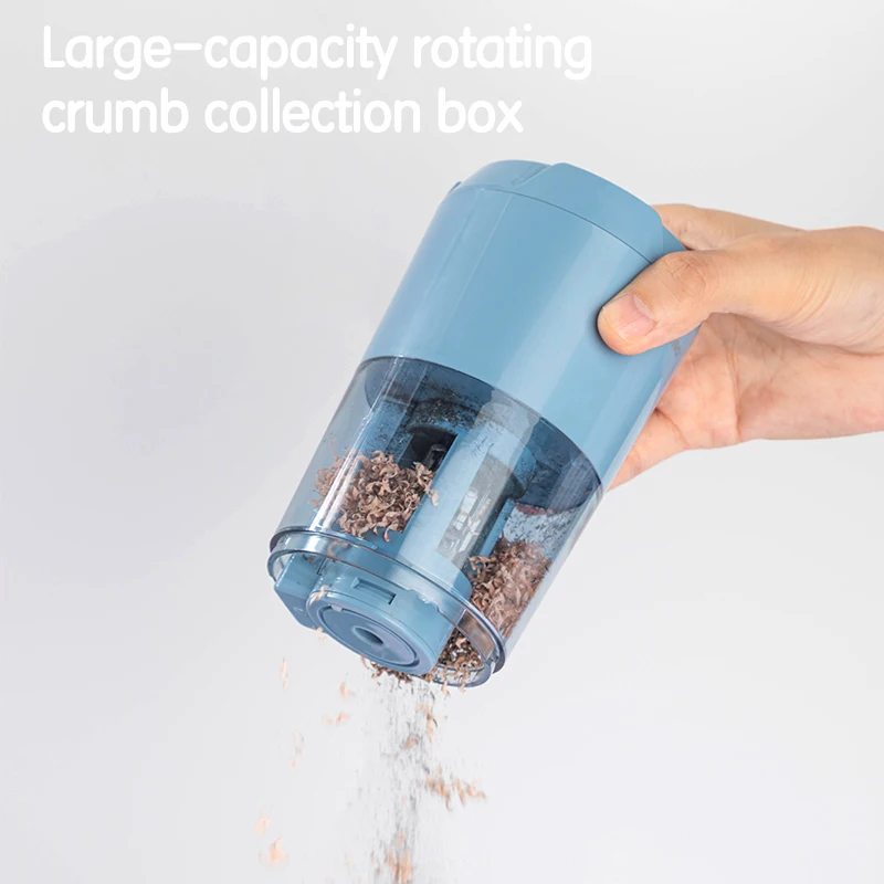 Pencil Sharpener Deli Electric Pencil Sharpener Multi-Pen Dual Power Safety Protection Alloy Steel Roller Blade