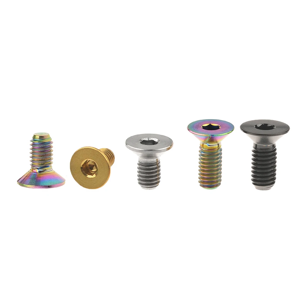 

Xingxi 5pcs Titanium Bolts M3x 6 8 10 15mm Countersunk Allen Head Hexagon Socket Titanium Screws Fastener