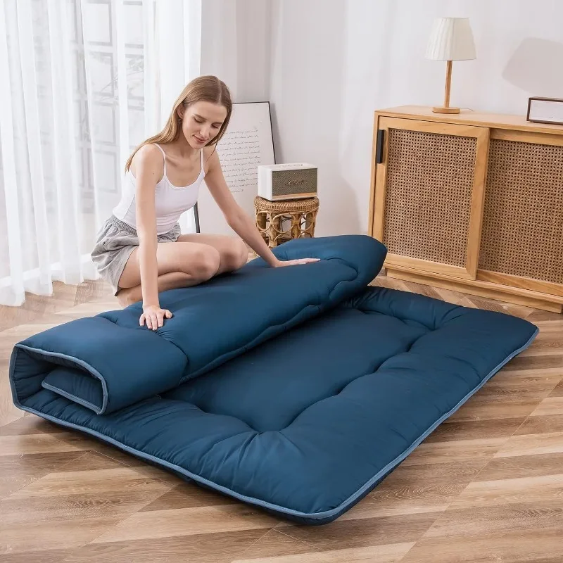Japanese Floor Mattress Thicken Daybed Futon Sleeping Pad Foldable Roll Up Mattresses Boys Girls Dormitory Floor Lounger Bed japanese floor mattress