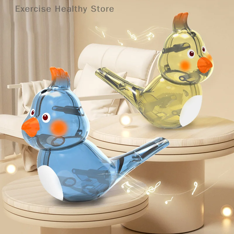 Coloured Drawing Water Bird Whistle Bathtime Musical Toy For Kid Early Learning Educational Children Gift Toy Musical Instrument