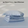 Home Mulberry Silk Duvet Cover Set, Luxury 3 Piece Bedding Set, 1pc Comforter Cover 2pcs Pillowcase, Couple Bed Blanket Cover 4