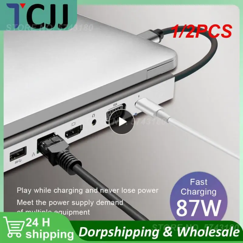 

1/2PCS Docking Station USB C Hub Type-C To +VGA Adapter Dual Monitor with RJ45 Ethernet SD TF Audio PD for MacBook
