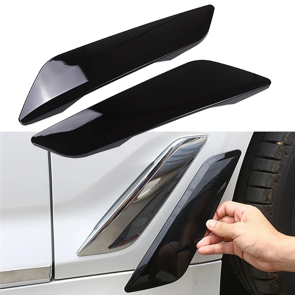 2PCS Car Out Side Vent Air Flow Outlet Sticker Decoration Fit for BMW