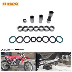 OTOM Motorcycle Bearing Sleeves Suspension Triangle Lever Bushing Oil Seal Linkage ARM Needle Bearings Care Tools For HONDA CRF