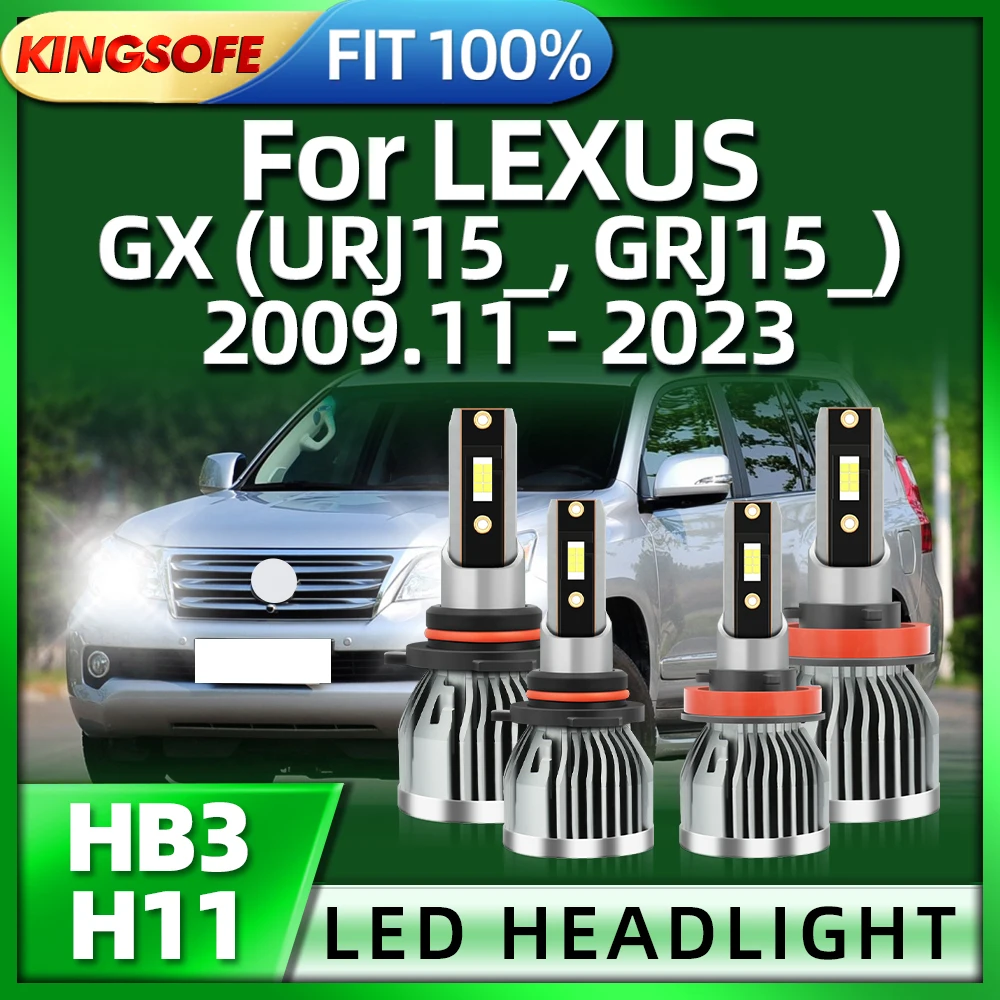 

Автомобильные фары KINGSOFE H11HB3, лампа головного света 110 Вт, чрезвычайно яркий чип CSP для LEXUS GX 2009 2010 2011 2012 2013 2014 2015 2016-2023