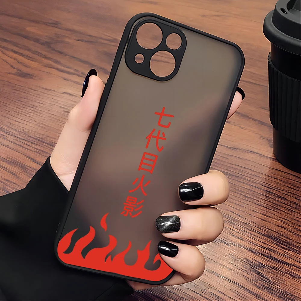 Funda de teléfono de Anime Akatsukis Itachis para iPhone 15 14 13 12 11 Mini Pro Max X XR 7 8 Plus n-narutos, funda trasera transparente mate