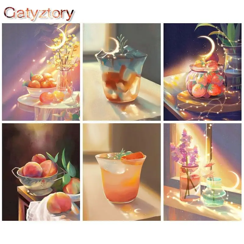 

Картина по номерам в виде фруктового Пейзажа для взрослых и детей, 40x50 см