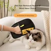 Double-sided pet hair removal glove