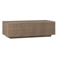 48" Wide Rectangular Coffee Table, Antiqued Gray Oak 1