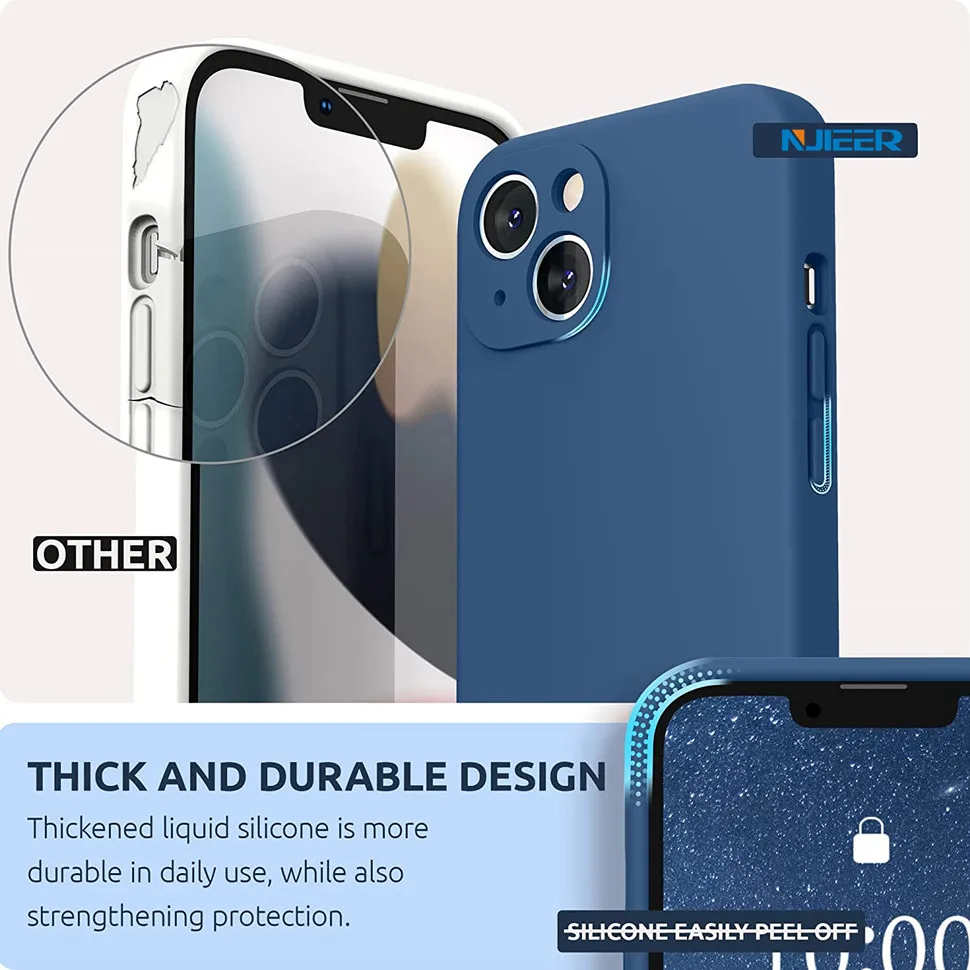 Original Square Liquid Silicone Case For iPhone 13 12 11 Pro Max Mini X XS XR 7 8 Plus SE 2 3 Luxury Shockproof Protection Cover cool iphone 12 pro max cases