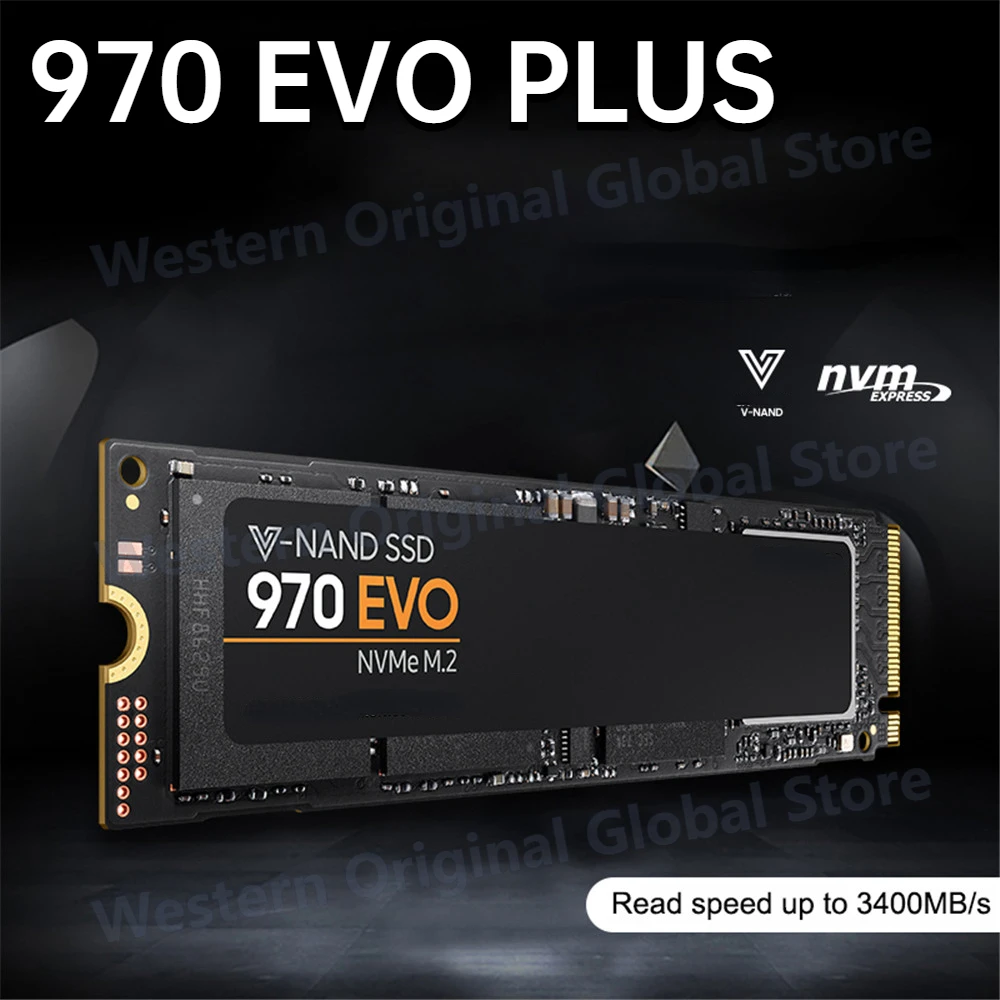 

Original 970 EVO Plus M.2 NVMe SSD 500GB 1TB 2TB 4TB Nvme Pcie 3.0 Internal Solid-State Drive Inch laptop Solid-State Drive PC