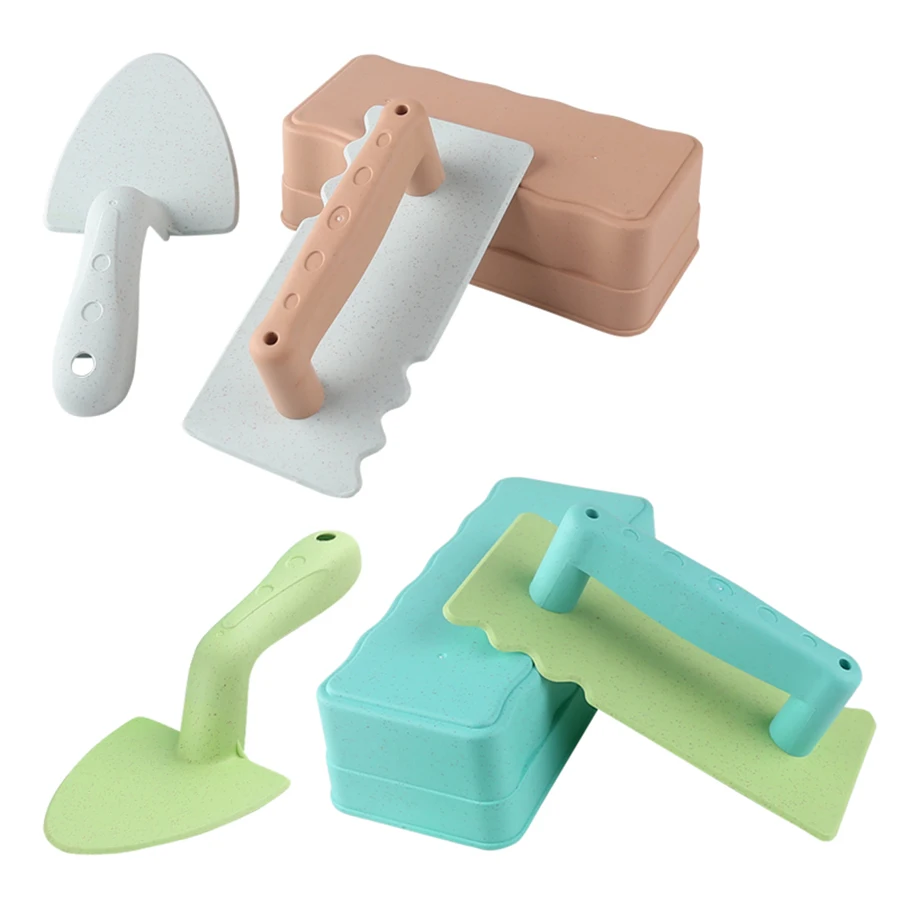 3 pieces of snow beach toy sand fun brick sand castle mold for winter and summer build snow outdoor children's birthday toy gift 3