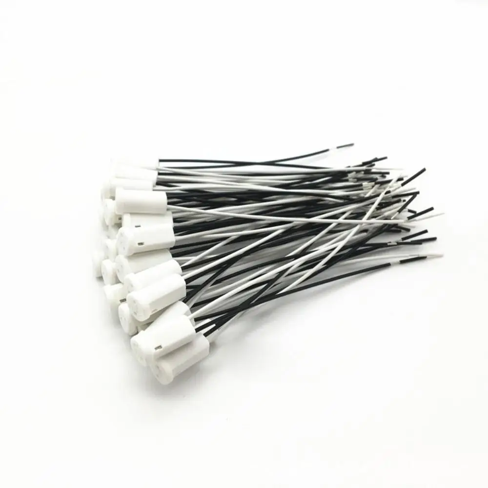 Wire Connector Lamp Holder G4 Socket Plug Ceramic Head Lamp Socket 10cm G4 Base for Halogen lamp Lamp Holder Lamp Bulb Holder Lamp Base Lamp Socket Adapter