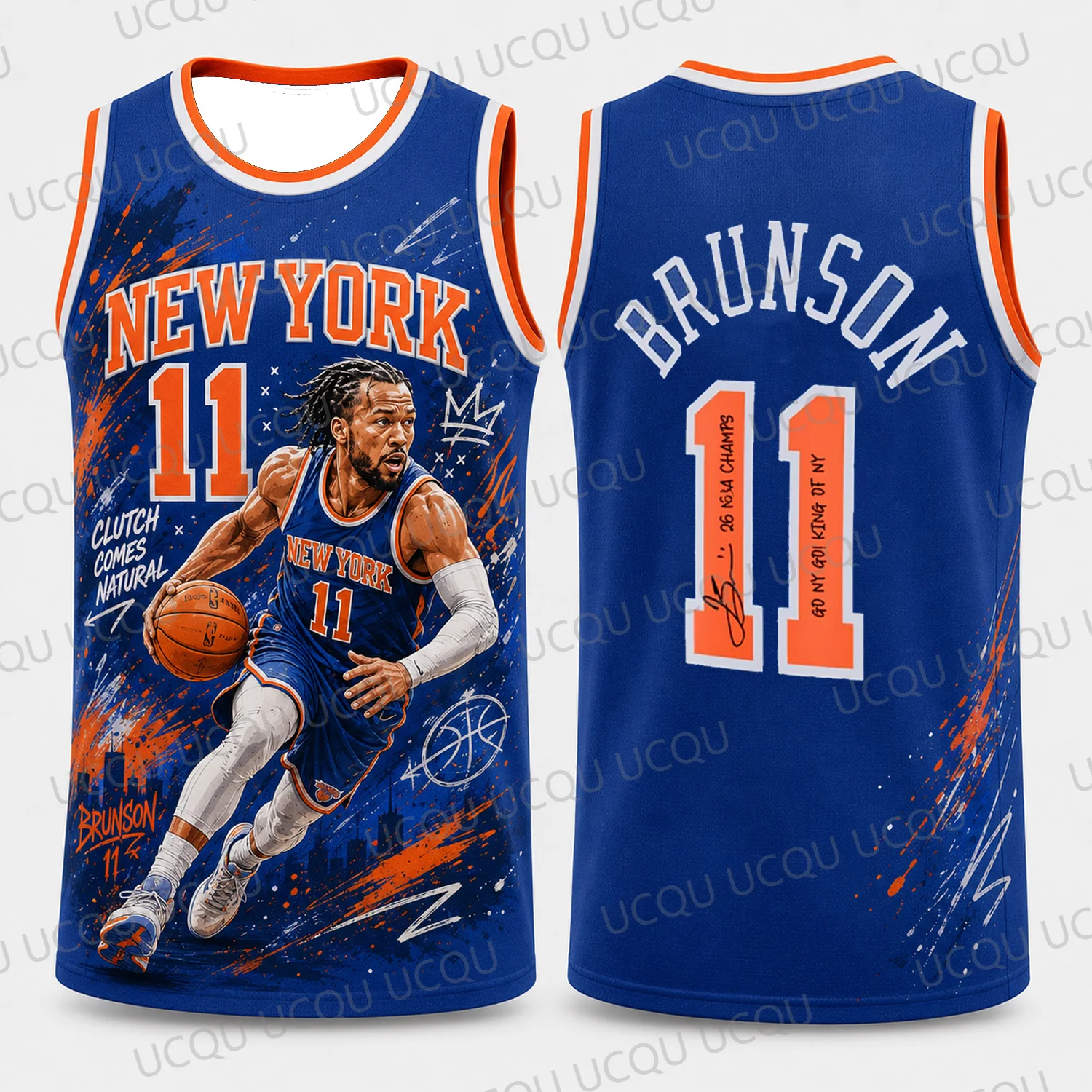 2026 Neues Sommer Brunson 11 Signature Limited Edition Basketball-Trikot Sonderedition Basketball Fan Tank Top Set