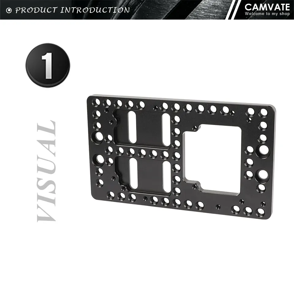 Cheese Plate Battery Backboard With 1/4"-20 Thread Screw Exclusively For IDX P-V