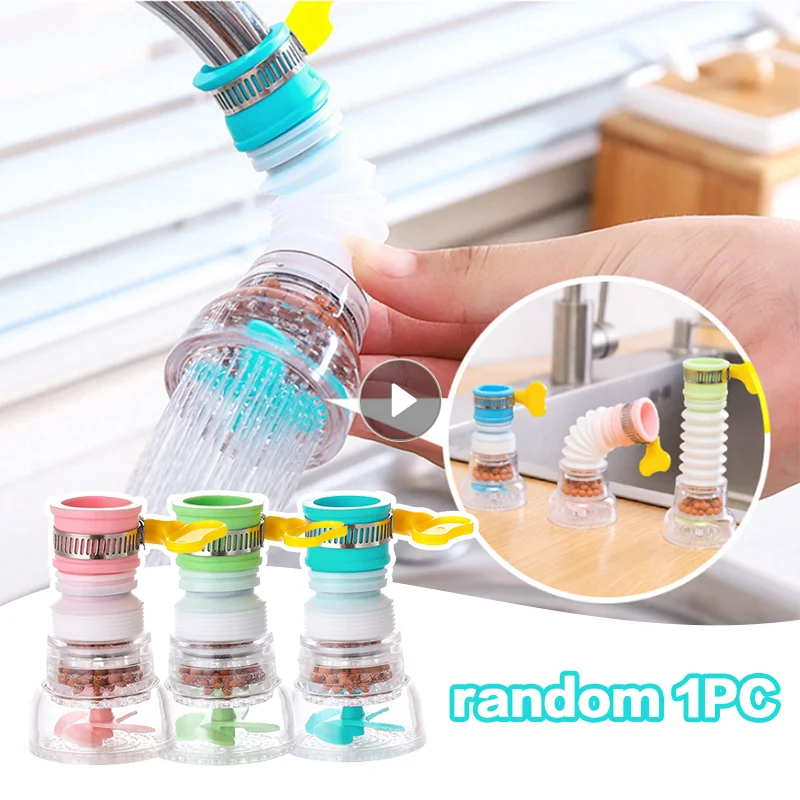 

Faucet Filter Splash Proof 360 Degrees Rotatable Retractable Faucet Extender Universal Kitchen Maiwanshi Filter Water Purifier