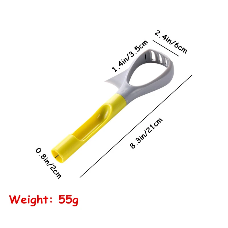 Avocado Slicer Plastic Fruit Pitter Corer Scoop Vegetable Fruit Masher 5 in 1