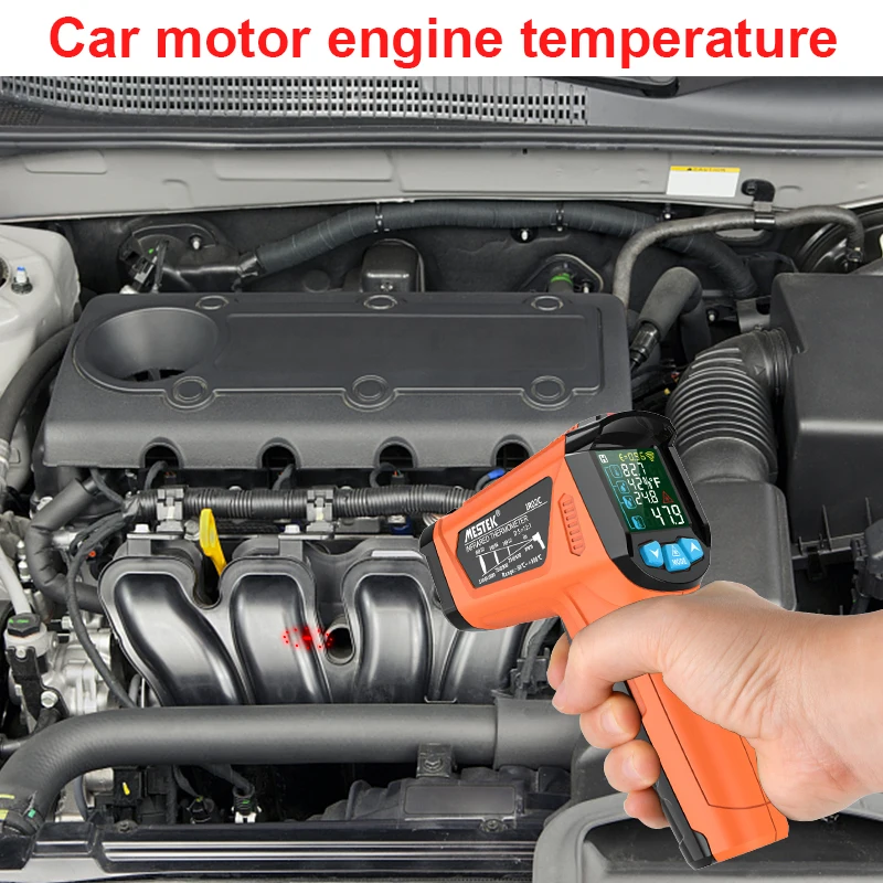 Non-contact Infrared Thermometer Digital Pyrometer Laser Temperature Meter Imager Hygrometer IR Termometro Color LCD Light Alarm thermometer hygrometer digital thermometer hygrometer thermometer infrared thermometer
