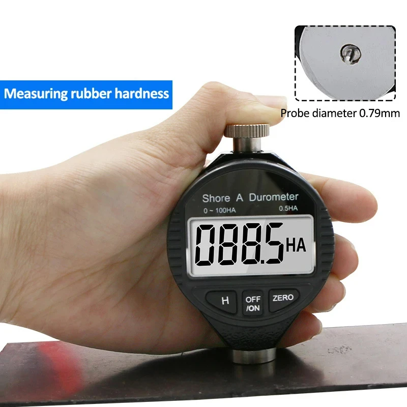 Digital Shore Hardness Durometer Digital Hardness Tester Meter Shore 0-100 A/C/D For Plastic Leather Rubber Multi-resin