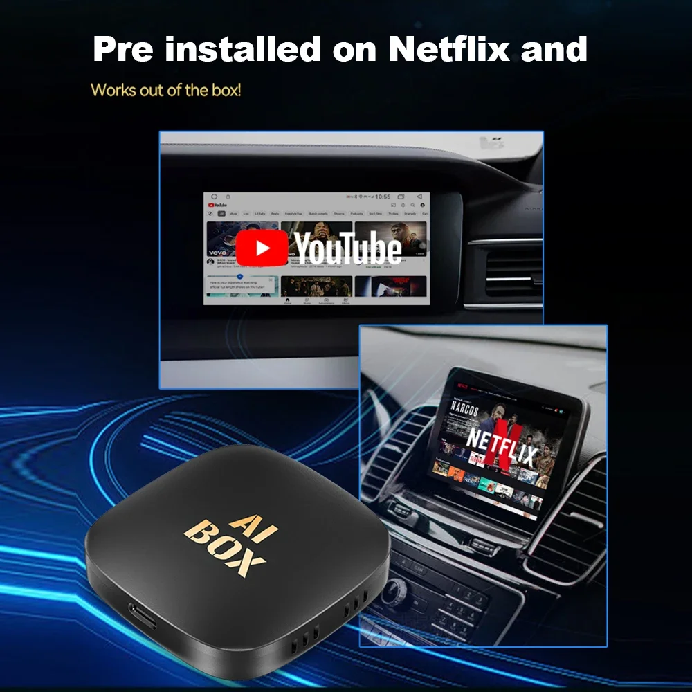 2024最新CarPlay AI Box Android 13.0 各種再生 2024最新モデル CarPlay AI Box Android 13.0 アダプター 【超