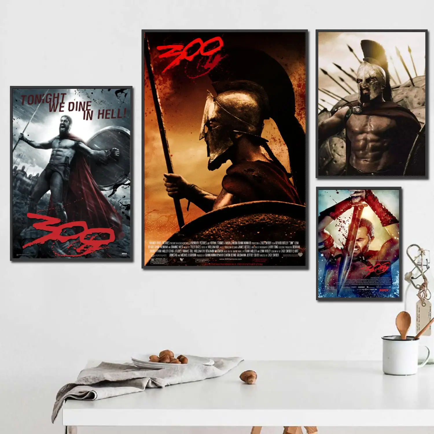 

300 movie 24x36 Decorative Canvas Posters Room Bar Cafe Decor Gift Print Art Wall Paintings