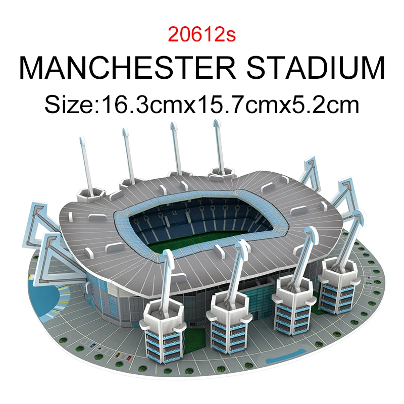 3D Football Stadium Paper Puzzle - Home Decor & Gift