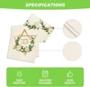 Hexagram Flowers Passover Linen Table Runners Kitchen Table Decor Pesach Star of David Jewish Festival Party Table Runners Decor 6